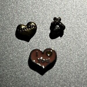 Origami Owl Jewelry Floating Charms-3-Nana, Heart & "I Love You " Heart